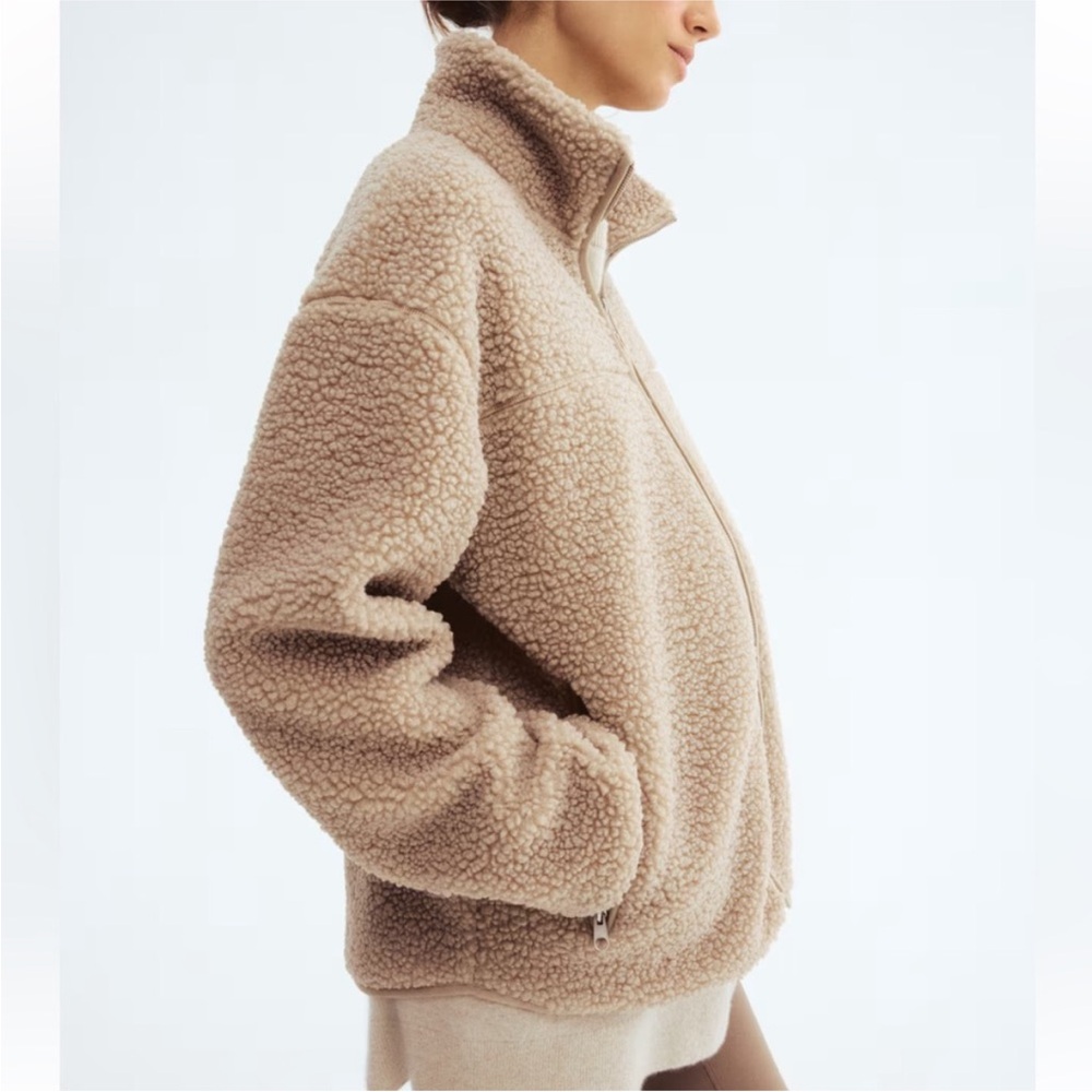 NWT H&M Babywearing before and after Sherpa Teddy Jacket Small - Picture 5 of 8